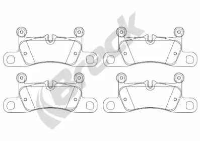 Комплект тормозных колодок, дисковый тормоз BRECK купить